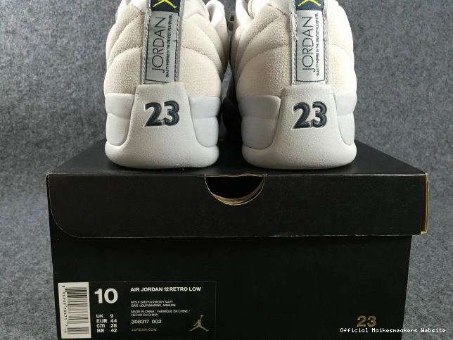 Official Maikesneakers Low Grey Jordan 12 Suede 308317-002 Air 0706